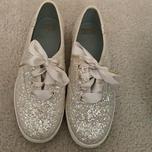 Keds x Kate Spade Glitter Tennis Shoes